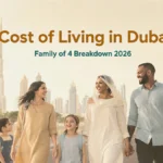 Cost of Living Dubai for Family of 4 in 2026: Full Monthly Budget + Real Examples