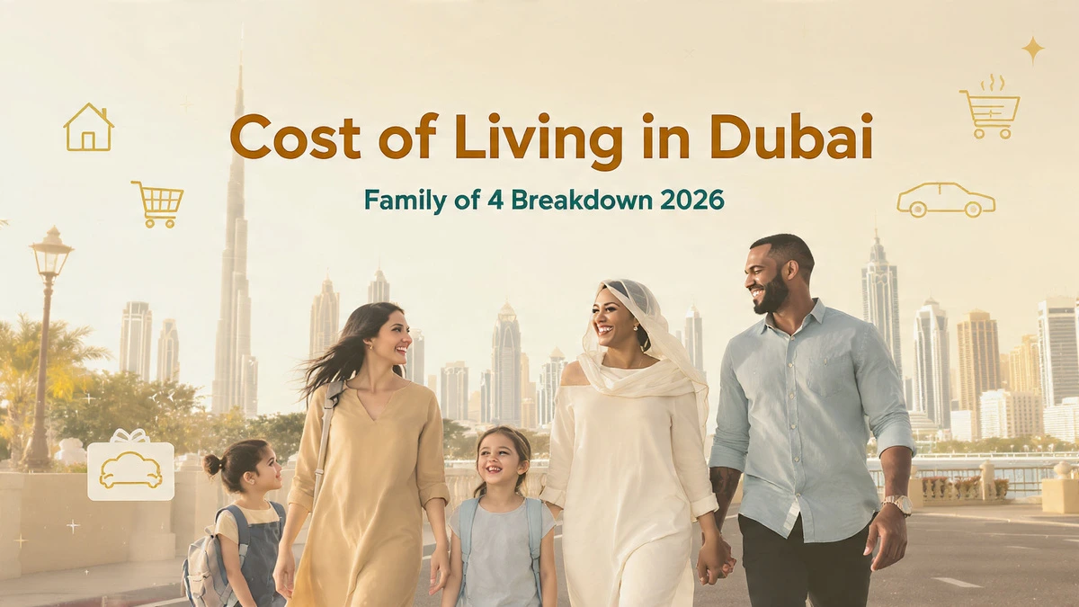cost of living Dubai for a family of four